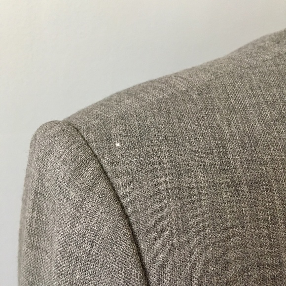 TALBOTS WOOL Button Up Blazer Gray Size 8 Petite - Picture 10 of 10
